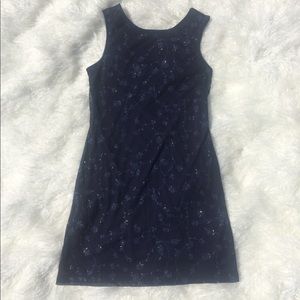 Navy Floral Dress